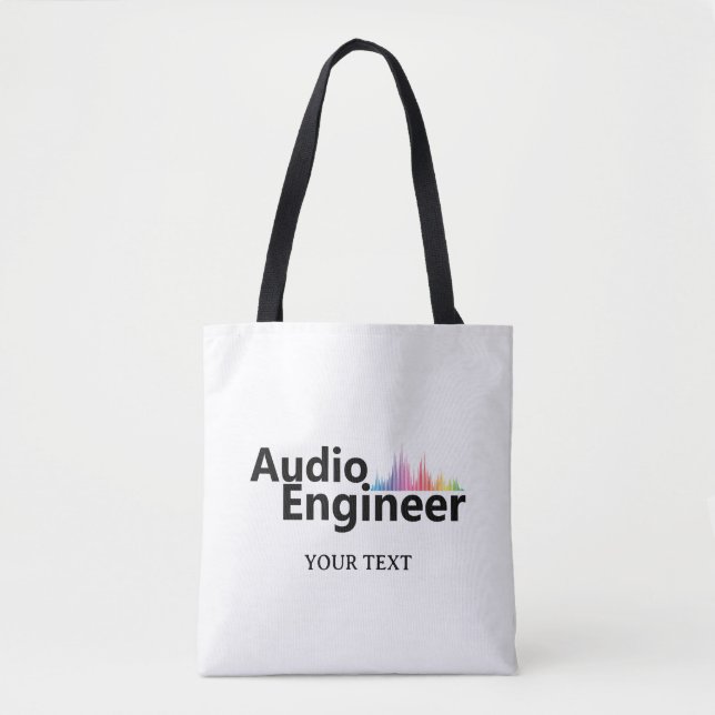 Personalized Sound Engineer Audio Engineering Tygkasse (Framsida)