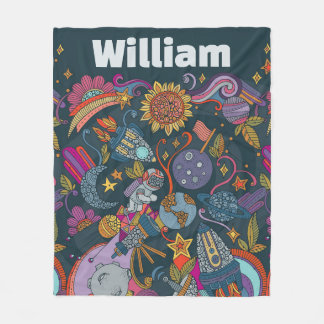 Personalized Space Name Poster for Kids  Fleecefilt