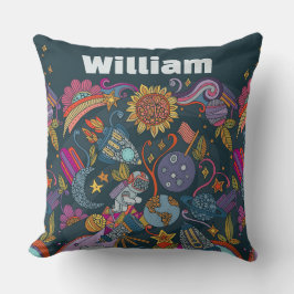 Personalized Space Name Poster for Kids  Kudde