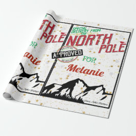 Personalized Special Delivery From The North Pole Presentpapper