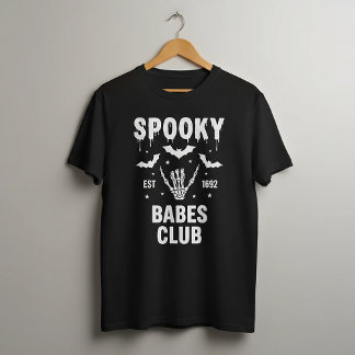 Personalized Spooky Halloween Group College Party T Shirt