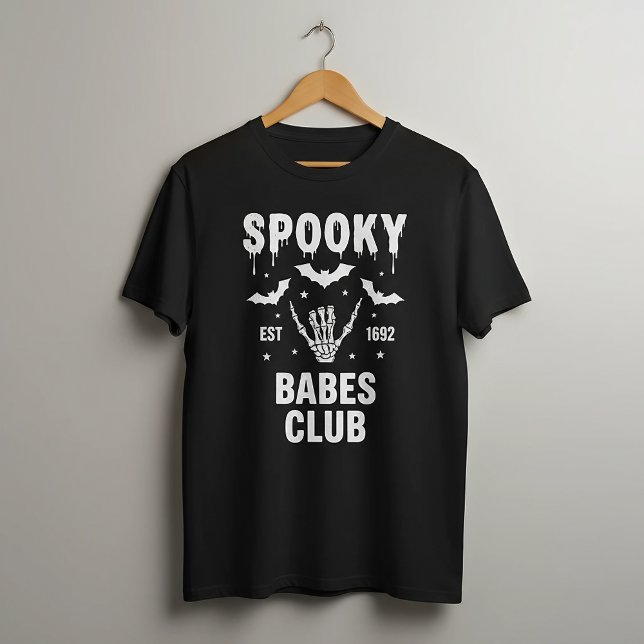 Personalized Spooky Halloween Group College Party T Shirt (Skapare uppladdad)