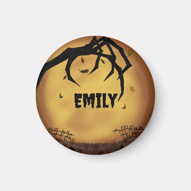 Personalized Spooky Hand Emo Magnet (Framsidan)