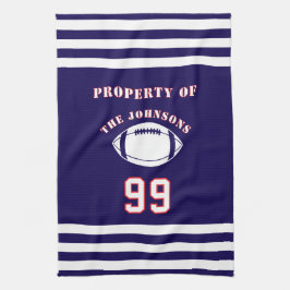 Personalized Sports Towel | Custom Football Player Kökshandduk