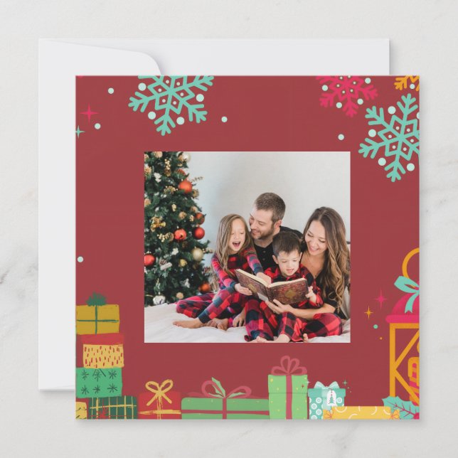Personalized Square Holiday Card (Framsida)