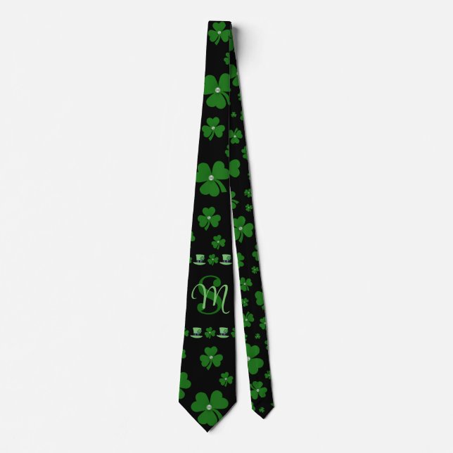 Personalized St. Patrick’s Day Shamrock on Black Slips (Framsida)