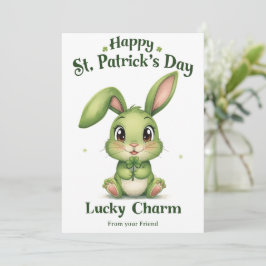 Personalized St Patrick's Day Holiday Card Julkort