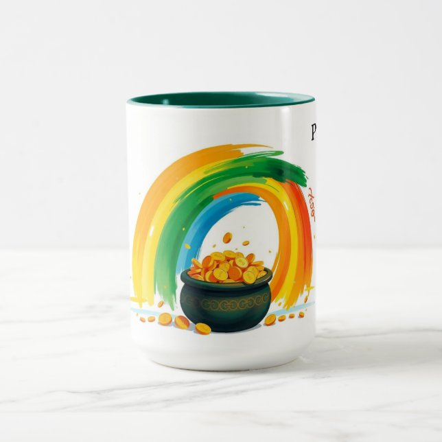 Personalized St. Patrick's Day Pot of Gold Mugg (Center)