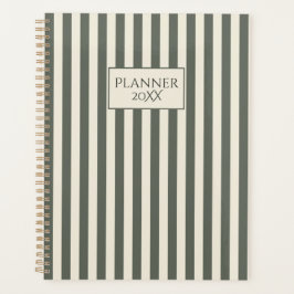 Personalized Striped Planner 20XX