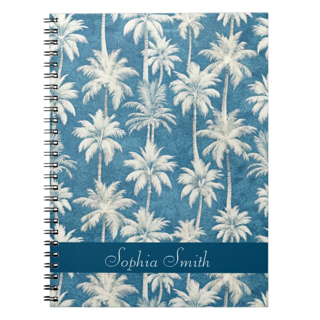 Personalized Summer on the Beach Anteckningsbok (Framsidan)