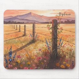 Personalized Sunset Wildflower Desk Musmatta