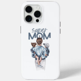 Personalized Super Mom with Son and Daughter Gift