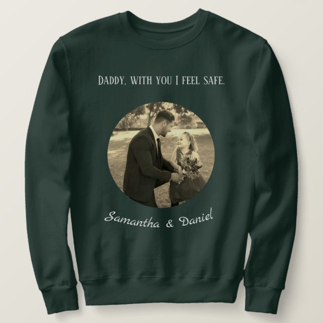 Personalized sweatshirt for dad, father's day. (Design framsida)