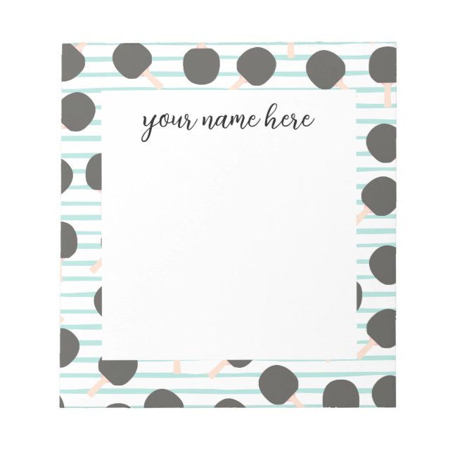 Personalized Table Tennis Notepad Anteckningsblock (Framsida)