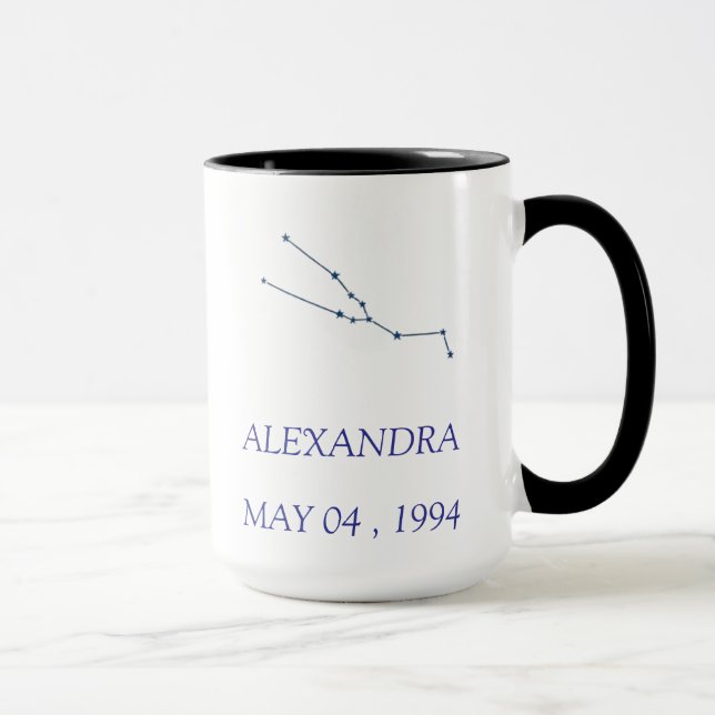 Personalized Taurus Constellation Mug - Custom Sta Mugg (Höger)