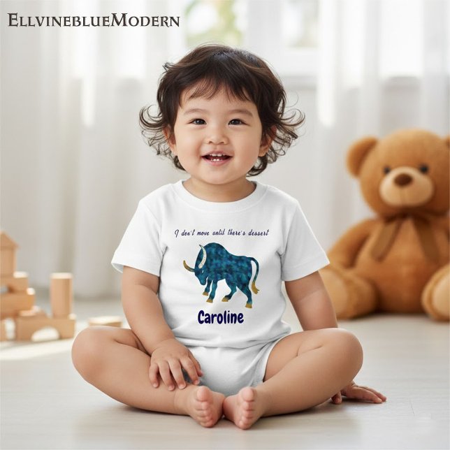 Personalized Taurus Gourmet & Grounded Toddler Art T Shirt (Skapare uppladdad)