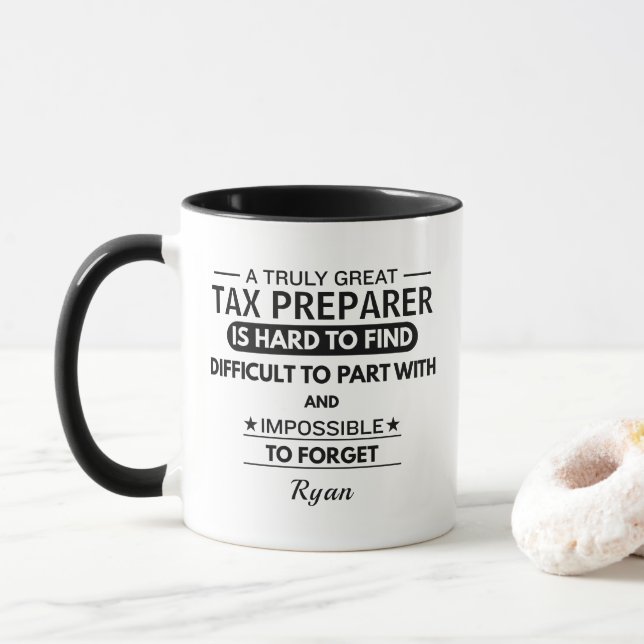 Personalized Tax Preparer Appreciation Mugg (Med munk)