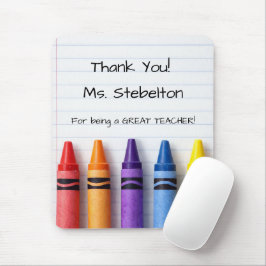 Personalized Teacher Crayon and Paper  Musmatta