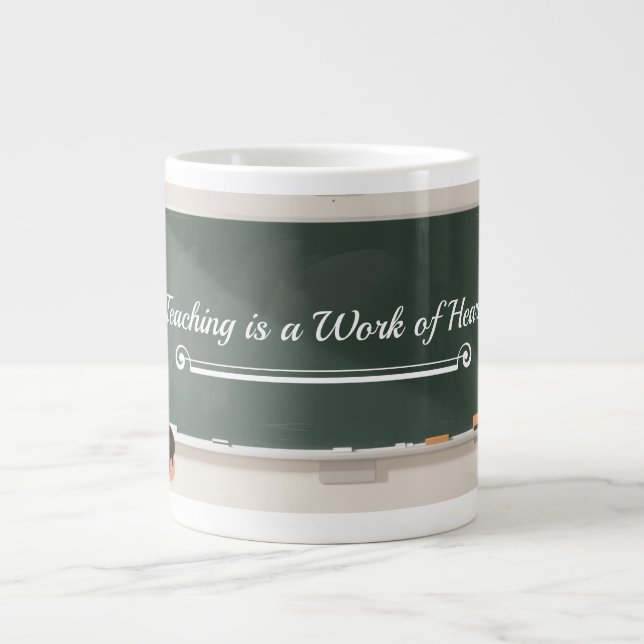 Personalized Teacher Gift | Proud Teacher Design  Jumbo Mugg (Framsidan)