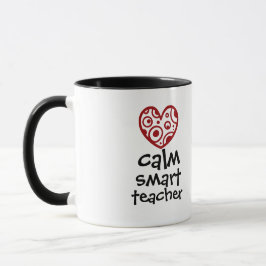 Personalized Teacher Heart Frame Appreciation Gift Mugg