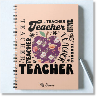 Personalized Teacher Notebook Anteckningsbok