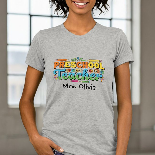 Personalized Teacher Shirt, Custom Teacher Shirt T (Skapare uppladdad)