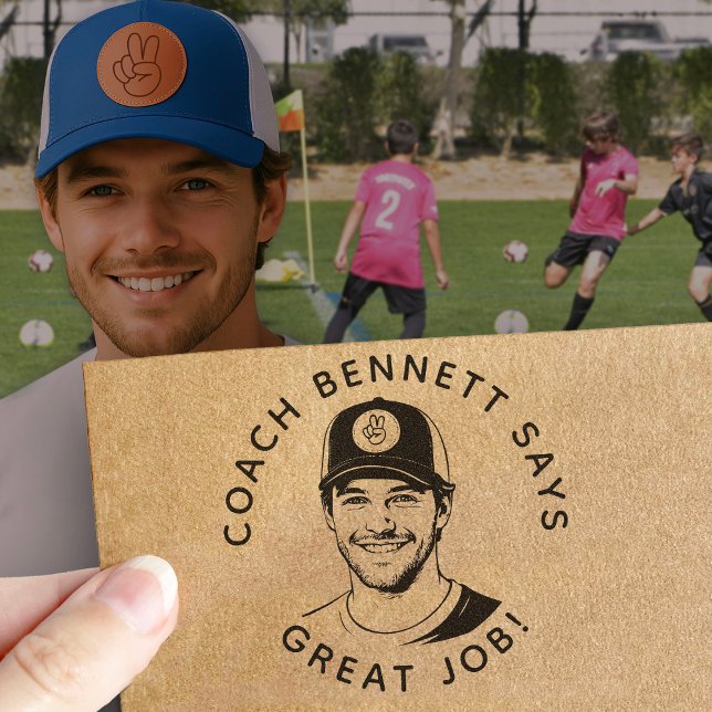 Personalized Teacher Stamp With Custom Photo Stamp Stämpel (Skapare uppladdad)