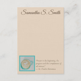 Personalized Teal Heart Coffee Cup Flat Note Card Inbjudningar