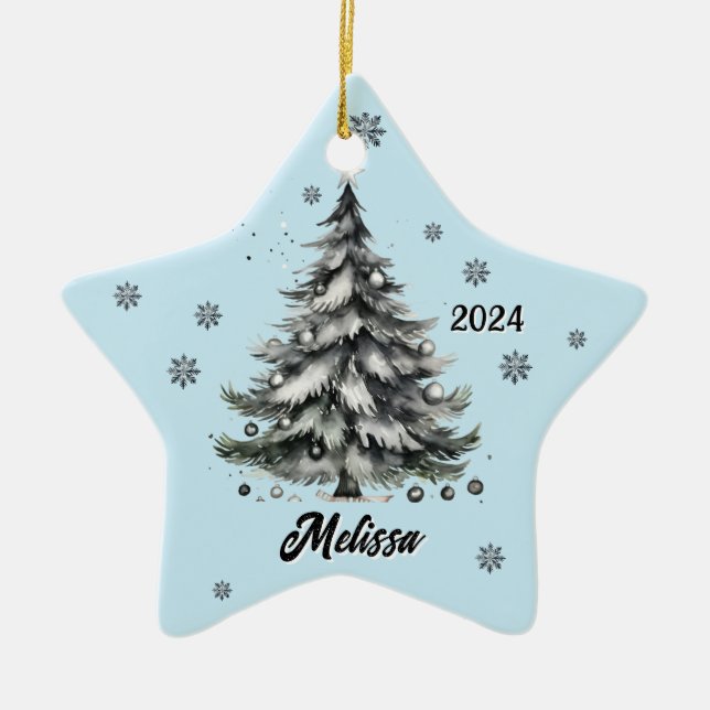 personalized teal ornament (Framsidan)