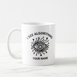 Personalized Tech Mug with Custom Text Kaffemugg