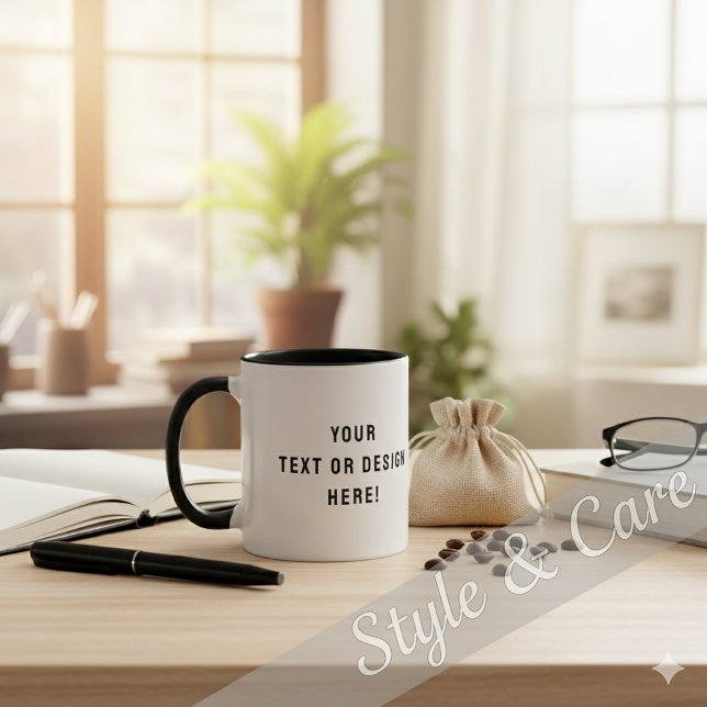 Personalized Text Ceramic Combo Coffee Mug Mugg (Personalized Text Ceramic Combo Coffee Mug)
