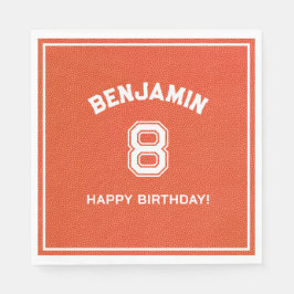 Personalized textured Basketball Party kids Napkin Pappersservett
