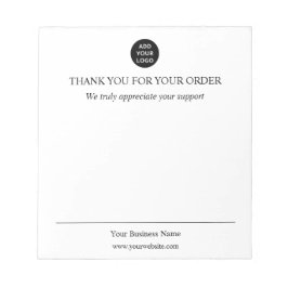 Personalized Thank You Business Anteckningsblock