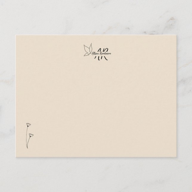 Personalized Thank You Cards for Gifts Vykort (Framsida)