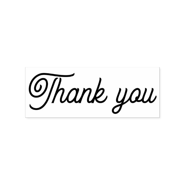 Personalized Thank You  Rubber Stamp Stämpel (Tryck)
