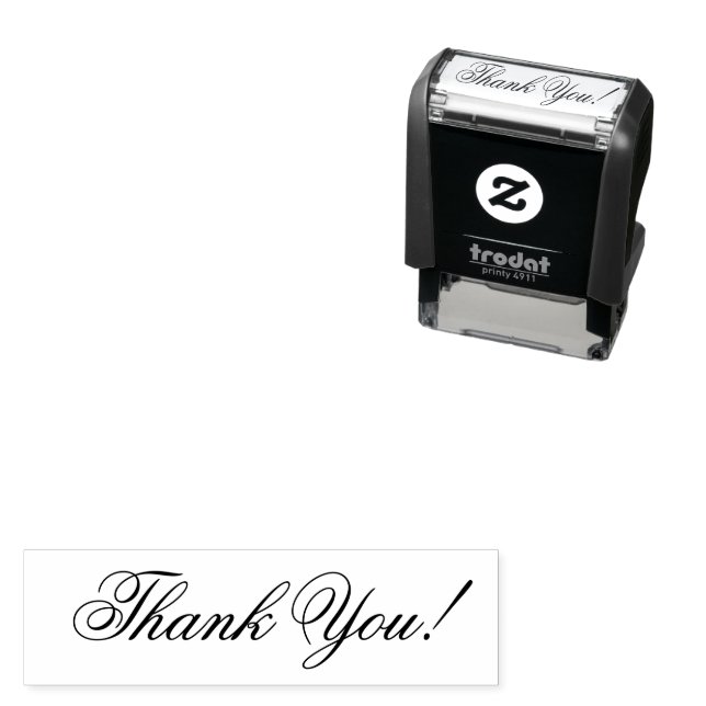 Personalized Thank You Self Inking Stamp Självfärgande Stämpel (In Situ)