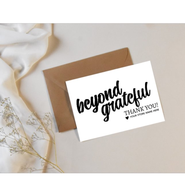 Personalized Thank You Stamp | Add Your Store Name Stämpel (Modern custom thank you stamp add your store name)