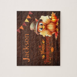 Personalized Thanksgiving Child Name Puzzle Pussel