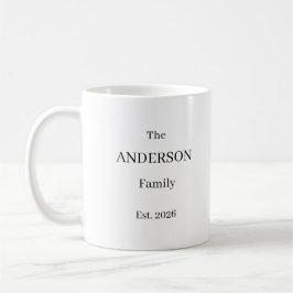 Personalized The Last Name Family Mug – Custom Wed Kaffemugg