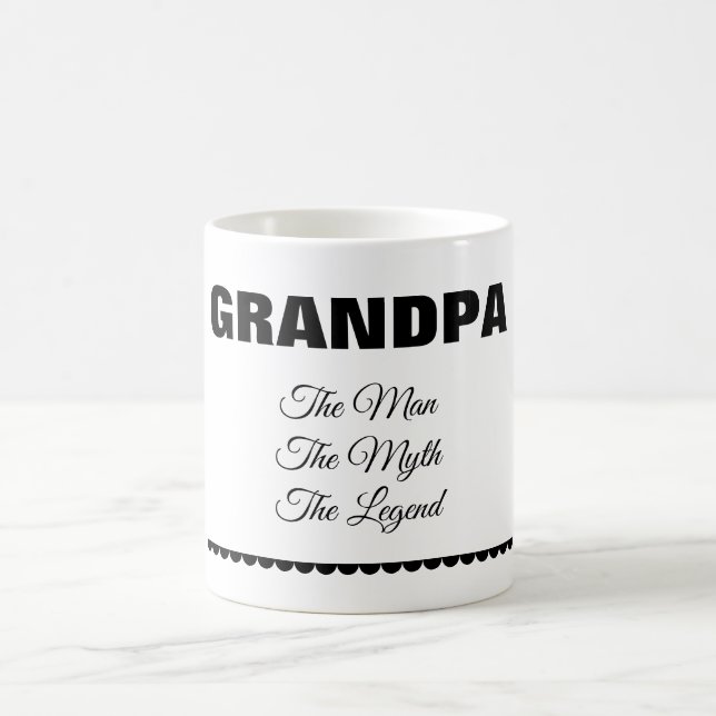 Personalized “The Man The Myth The Legend” Mug Kaffemugg (Center)