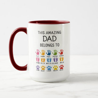 Personalized This Amazing Dad Belongs To | Custom  Mugg