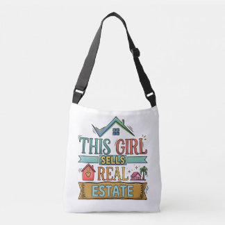Personalized This Girl Sells Real Estate Business Axelväska