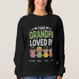 Personalized This Grandpa Loved By – Custom Kids  T Shirt