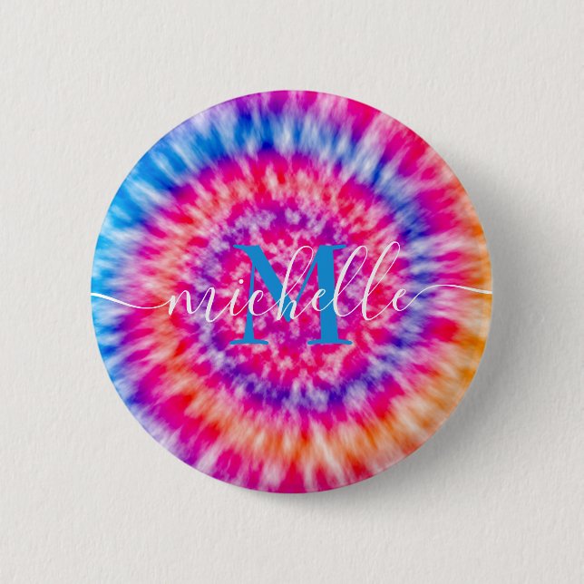 Personalized Tie Dye Knapp (Framsida)