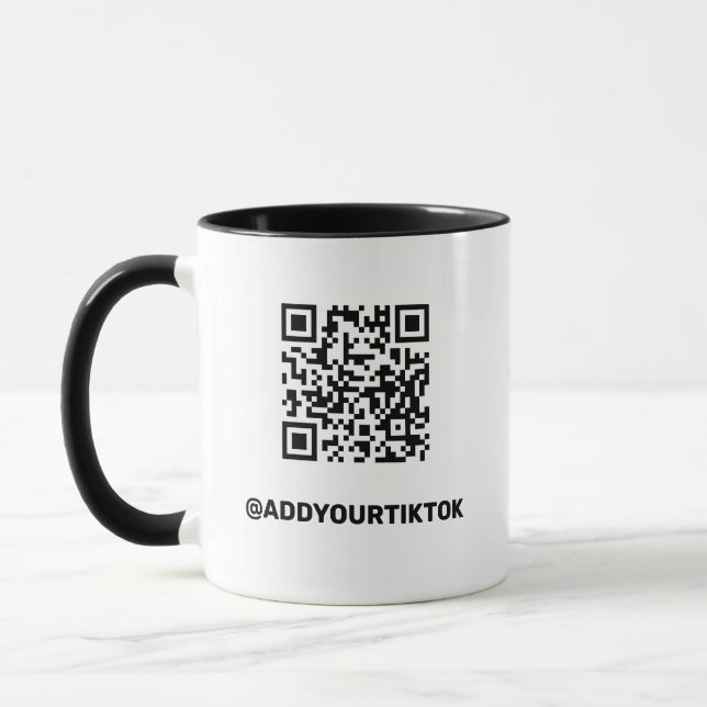 Personalized TikTok Mug With QR code Mugg (Vänster)