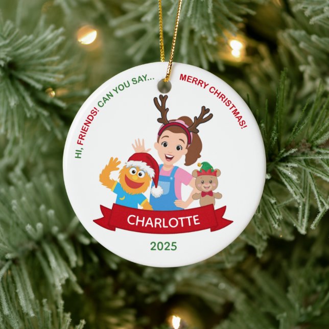 Personalized Toddler Ornament, Ms. Rachel Ornament (Träd)