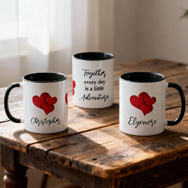 Personalized Together Every Day Adventure Quote Mugg