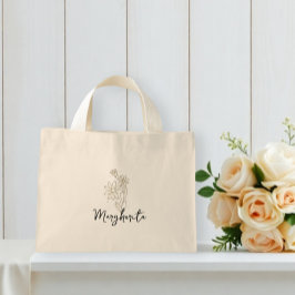 personalized tote bags with flowers mini tygkasse
