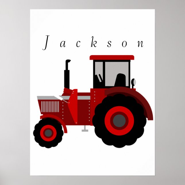 Personalized Tractor Poster (Framsidan)