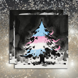 Personalized Transgender Christmas Poem Julkort